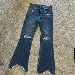 Never worn American Eagle high-rise super stretch artist flare